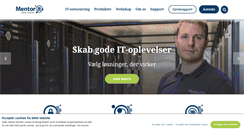 Desktop Screenshot of mentor-it.dk